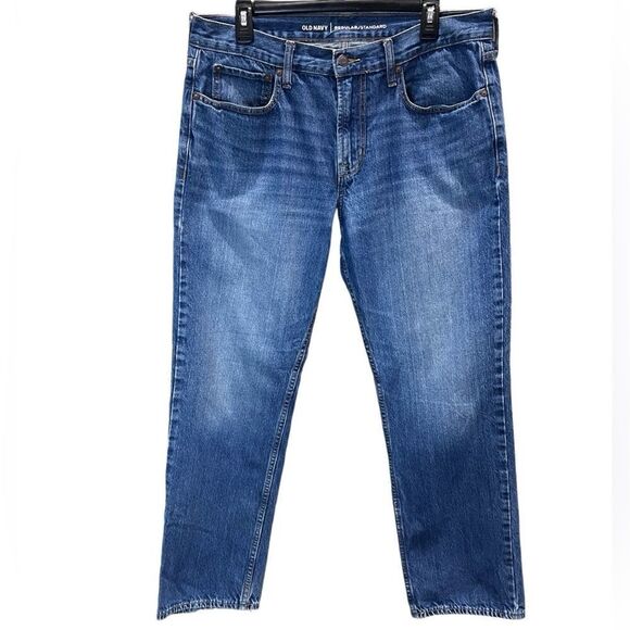 Old Navy regular standard medium wash jeans size 34/30 - Picture 1 of 12